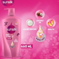 Sunsilk Thick & Long shampoo -Pink 650ML [RETAIL 1300] - Image 3