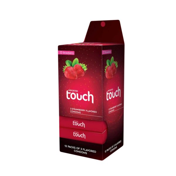 Touch Strawberry Condom 3S - 6Dispensar