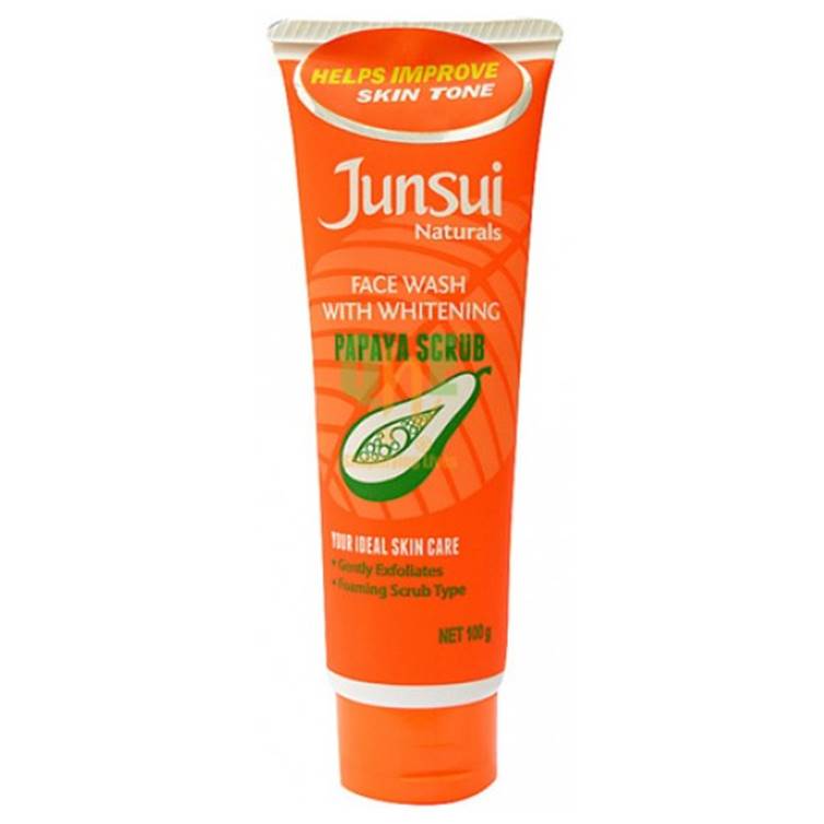 Junsui Face Wash Papaya Scrub 100ml
