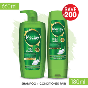 Meclay London Long & Healthy  Shampoo 660ml + Conditioner Pair Box (Save Rupees 200)